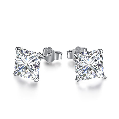 [Royal Jewelry]Ornate Square Shape Earrings