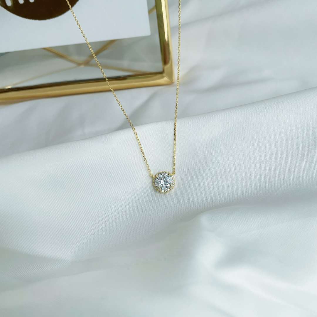 [Royal Jewelry]Luxurious Round Cut Necklace