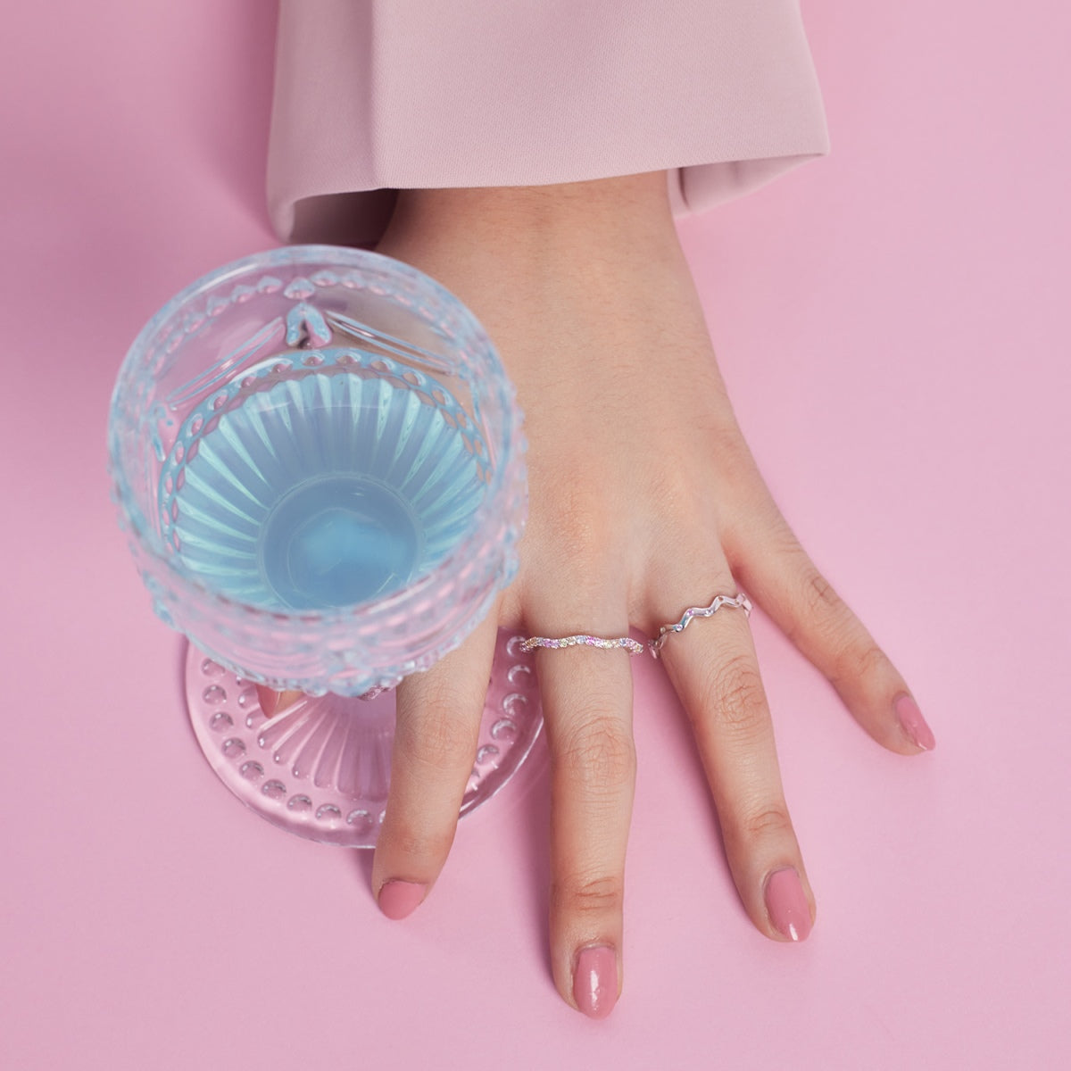 [Royal Jewelry]Ornate Vibrant Round Cut Daily Ring