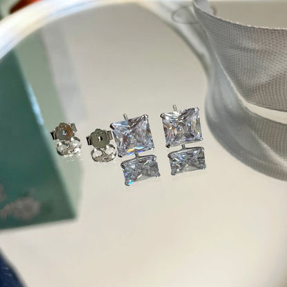 [Royal Jewelry]Ornate Square Shape Earrings