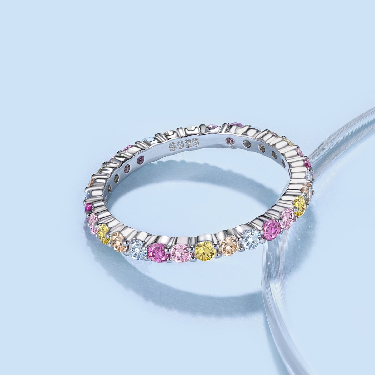 [Royal Jewelry]Elegant Vivid Round Cut Daily Ring