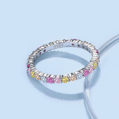 [Royal Jewelry]Elegant Vivid Round Cut Daily Ring
