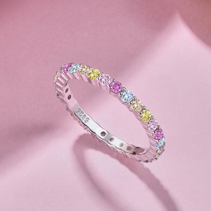 [Royal Jewelry]Elegant Vivid Round Cut Daily Ring