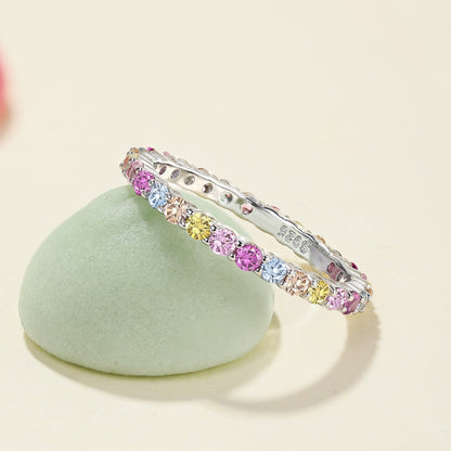 [Royal Jewelry]Elegant Vivid Round Cut Daily Ring