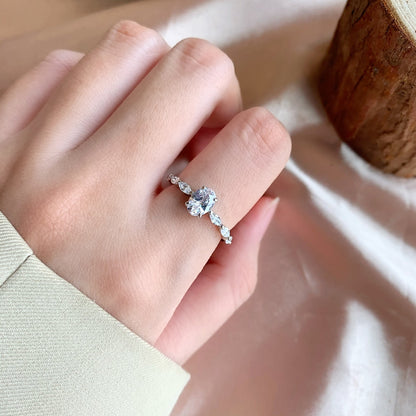 [Royal Jewelry]0.75 Carat Luxurious Vibrant Elongated Cushion Cut Daily Ring