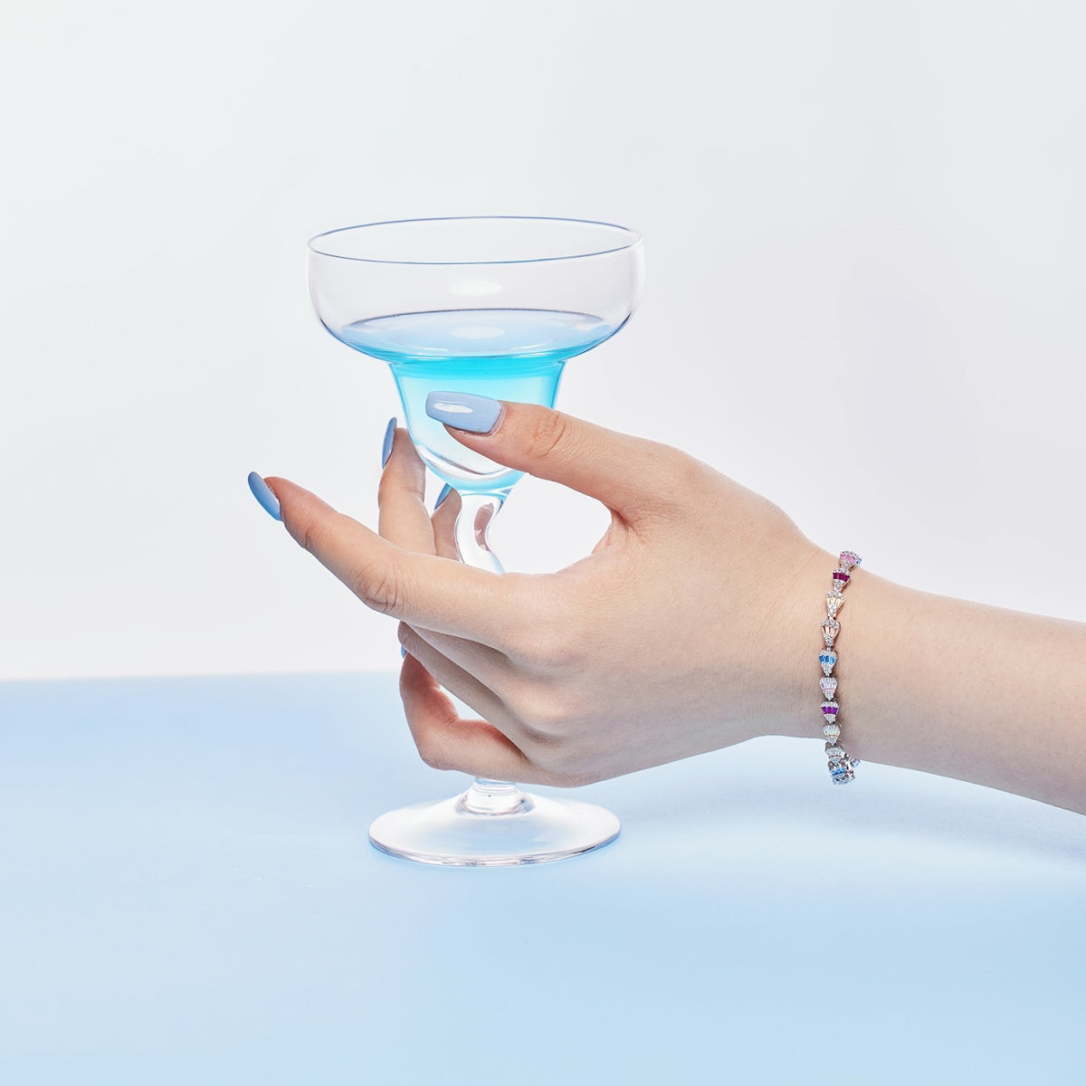 [Royal Jewelry]Radiant Water Drop Shape Daily Bracelet