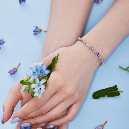 [Royal Jewelry]Radiant Water Drop Shape Daily Bracelet