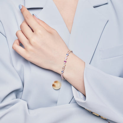 [Royal Jewelry]Radiant Water Drop Shape Daily Bracelet
