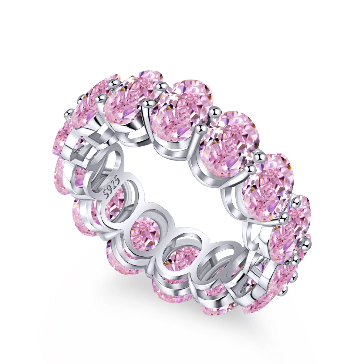 [Royal Jewelry]Dainty Elongated Cushion Cut Tennis Ring