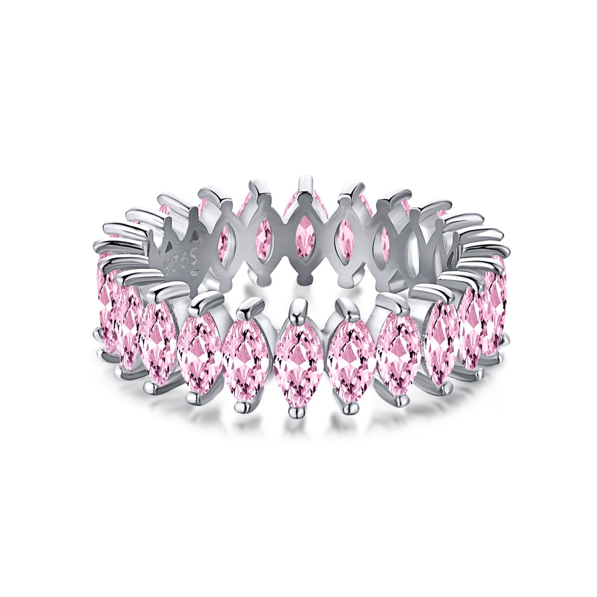 [Royal Jewelry]Gorgeous Marquise Cut Tennis Ring