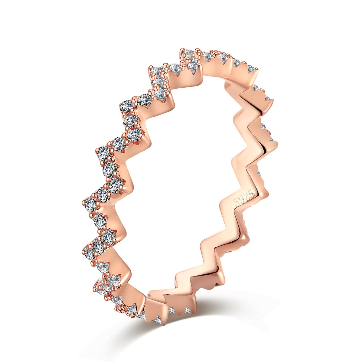 [Royal Jewelry]Delicate Enchanting Wave Shape Daily Ring
