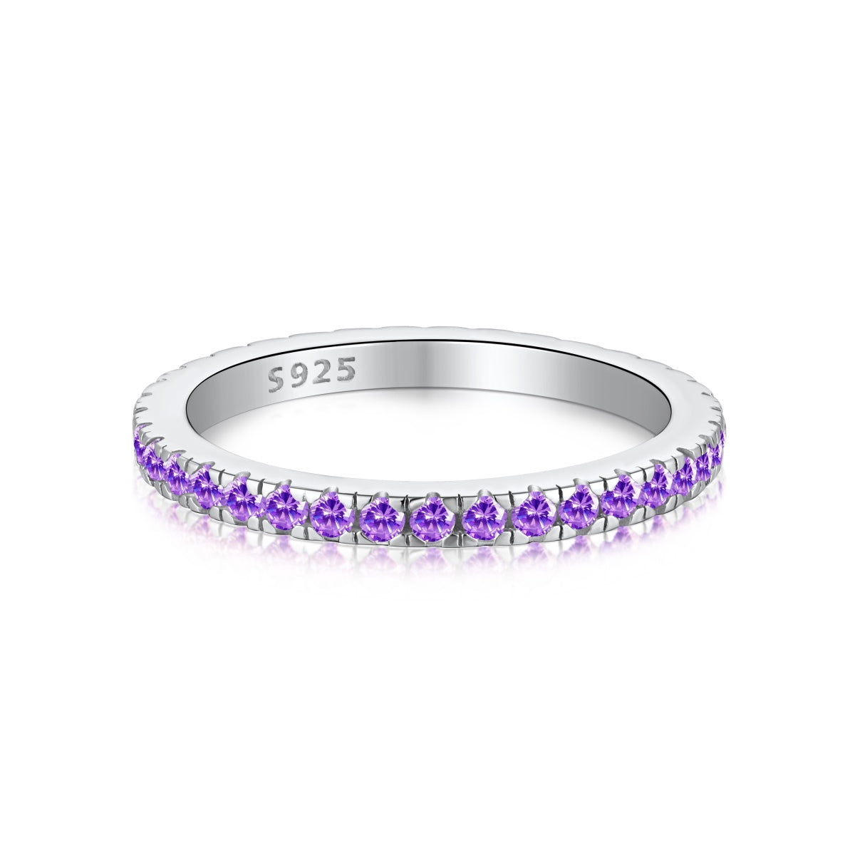 [Royal Jewelry]Delicate Sparkling Round Cut Daily Ring