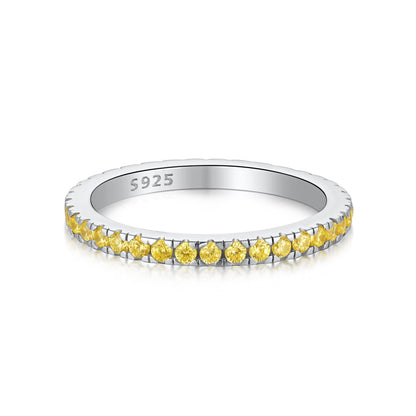 [Royal Jewelry]Delicate Sparkling Round Cut Daily Ring