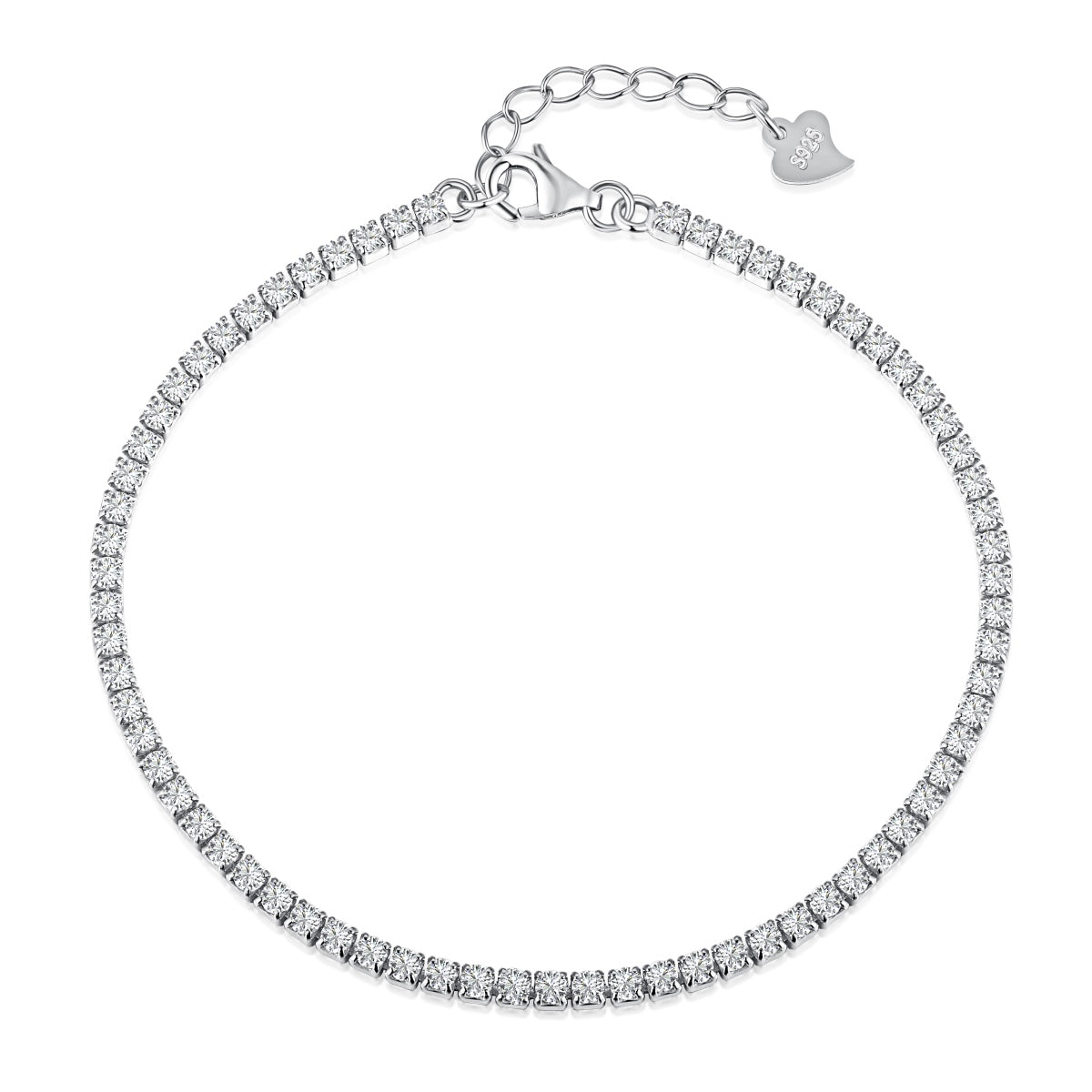 [Royal Jewelry]Radiant Shinning Princess Cut Tennis Bracelet