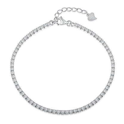 [Royal Jewelry]Radiant Shinning Princess Cut Tennis Bracelet