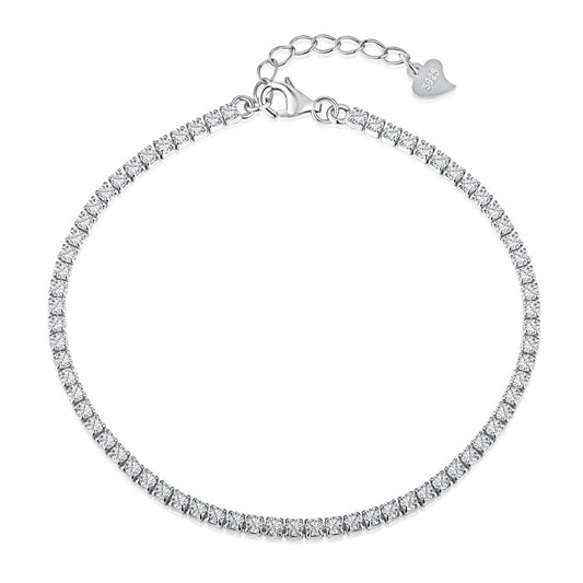 [Royal Jewelry]Radiant Shinning Princess Cut Tennis Bracelet