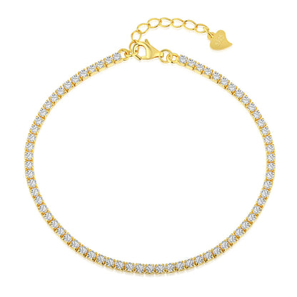 [Royal Jewelry]Radiant Shinning Princess Cut Tennis Bracelet