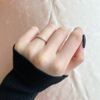 [Royal Jewelry]Delicate Sparkling Round Cut Daily Ring