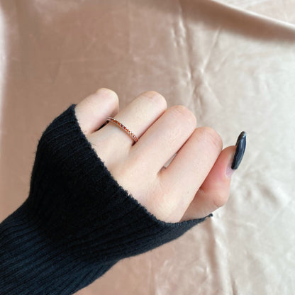 [Royal Jewelry]Delicate Sparkling Round Cut Daily Ring