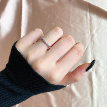 [Royal Jewelry]Delicate Sparkling Round Cut Daily Ring