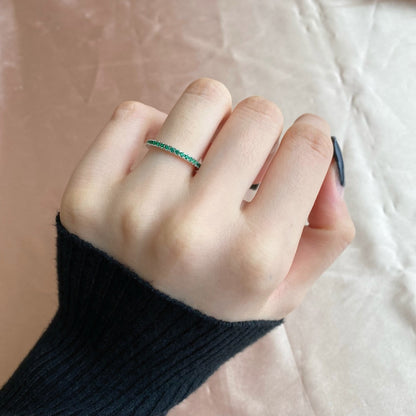 [Royal Jewelry]Delicate Sparkling Round Cut Daily Ring