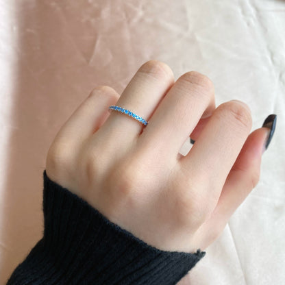 [Royal Jewelry]Delicate Sparkling Round Cut Daily Ring