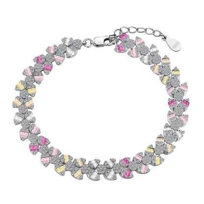 [Royal Jewelry]Dainty Exquisite Flower Shape Daily Bracelet