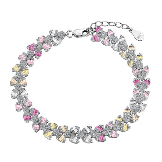 [Royal Jewelry]Dainty Exquisite Flower Shape Daily Bracelet