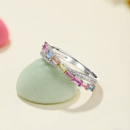 [Royal Jewelry]Energetic Elegant Radiant Cut Party Ring