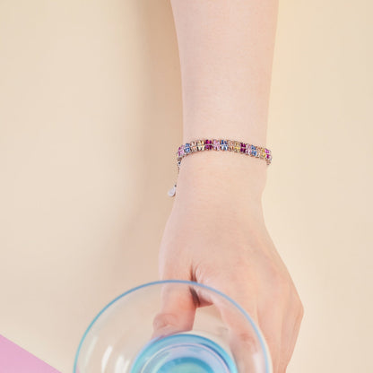 [Royal Jewelry]Sparkling Exquisite Multi Cut Party Bracelet