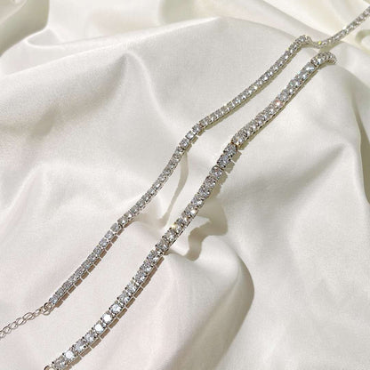 [Royal Jewelry]Elegant Tennis Chain Necklace