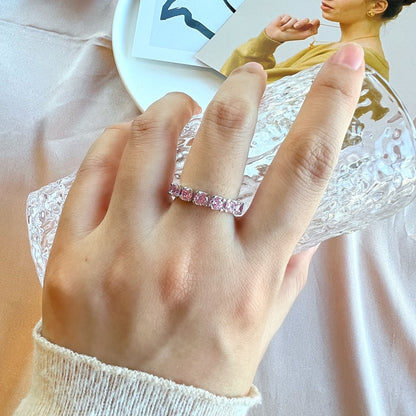[Royal Jewelry]Eternity Round Cut Tennis Ring