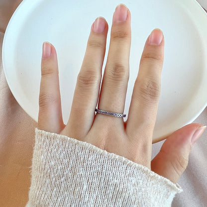 [Royal Jewelry]Delicate Sparkling Round Cut Daily Ring