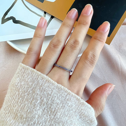 [Royal Jewelry]Delicate Sparkling Round Cut Daily Ring