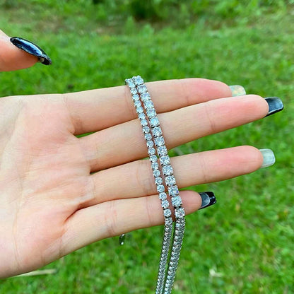 [Royal Jewelry]Elegant Tennis Chain Necklace