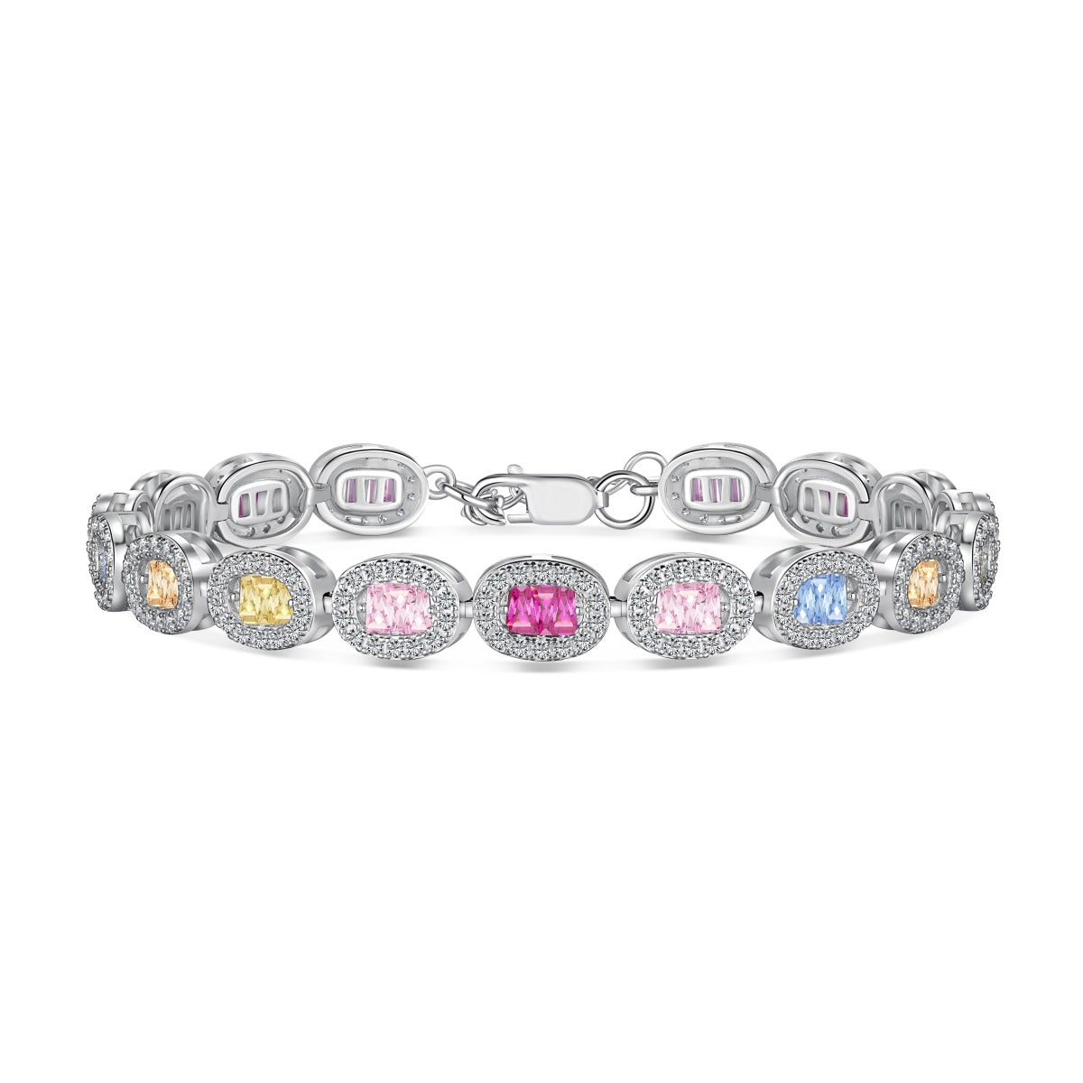 [Royal Jewelry]Exquisite Ornate Emerald Cut Daily Bracelet