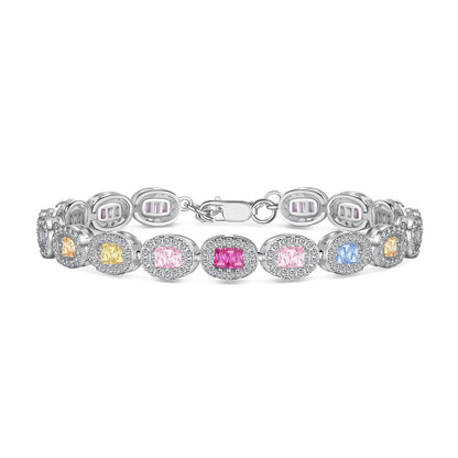 [Royal Jewelry]Exquisite Ornate Emerald Cut Daily Bracelet