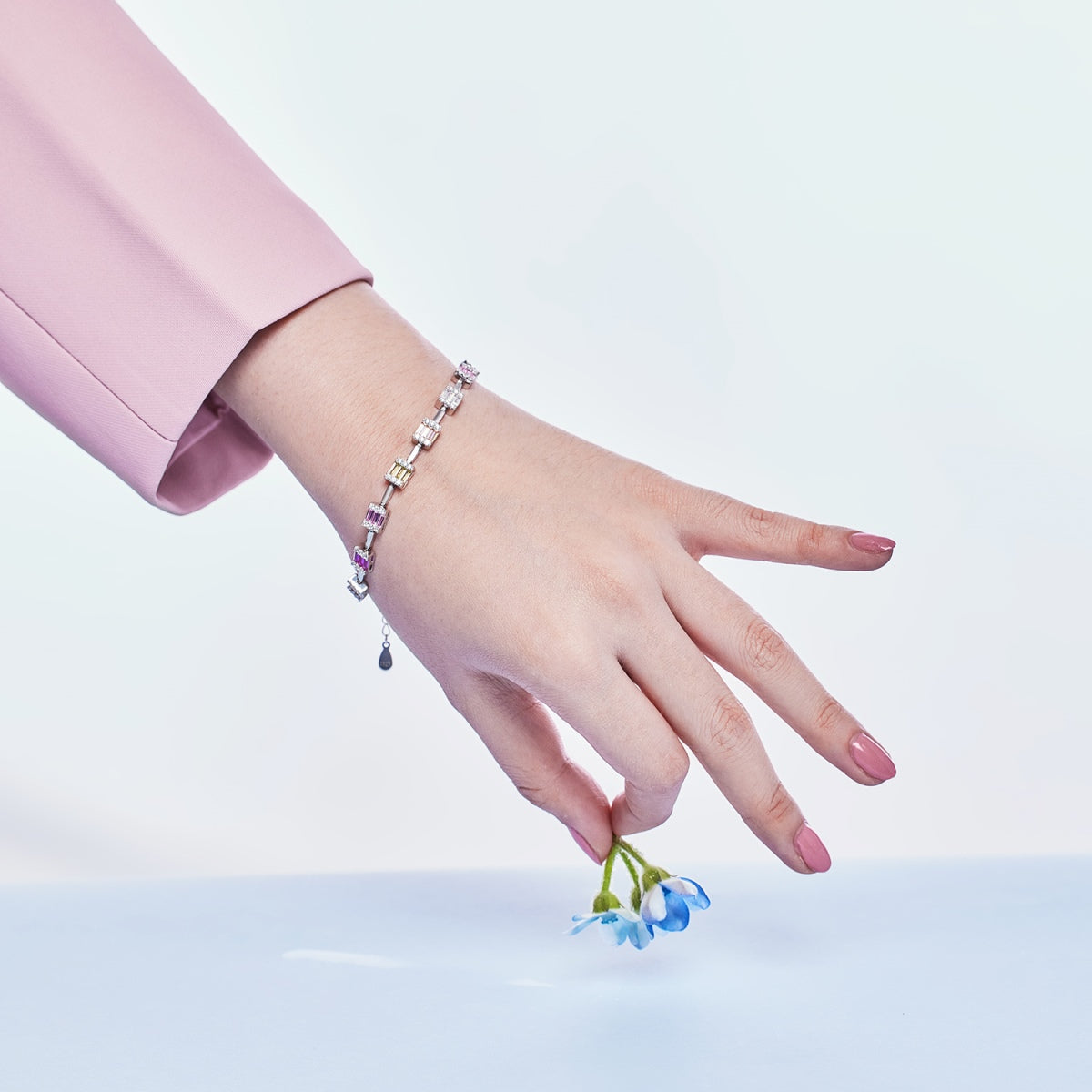 [Royal Jewelry]Dainty Charming Emerald Cut Daily Bracelet