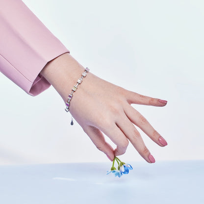 [Royal Jewelry]Dainty Charming Emerald Cut Daily Bracelet