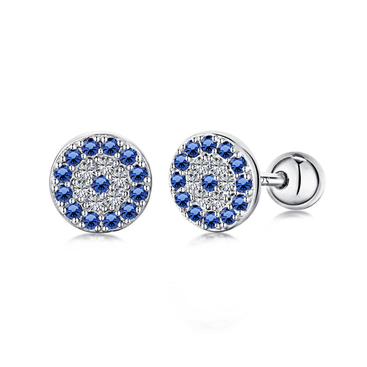 [Royal Jewelry]Devil's Eye Ear Bone Nail Earrings