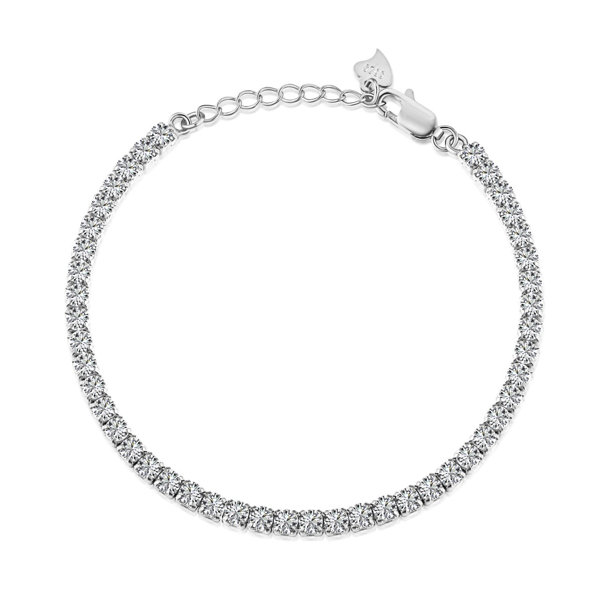 [Royal Jewelry]Sparkling Round Cut Daily Bracelet