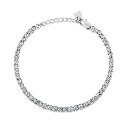 [Royal Jewelry]Sparkling Round Cut Daily Bracelet