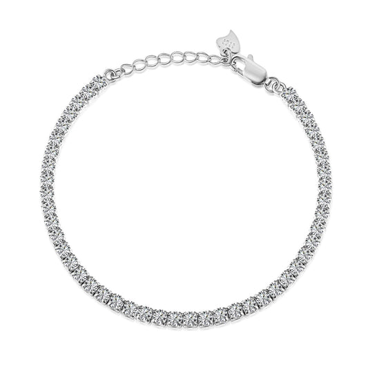[Royal Jewelry]Sparkling Round Cut Daily Bracelet
