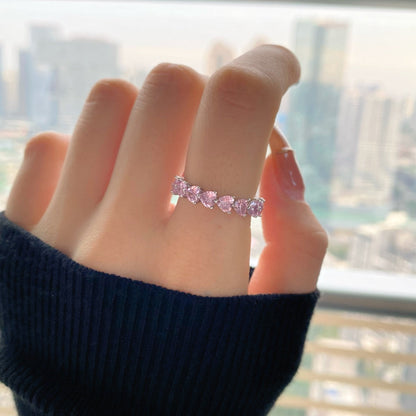 [Royal Jewelry]0.25 Carat Radiant Romance Heart Cut Lover Ring