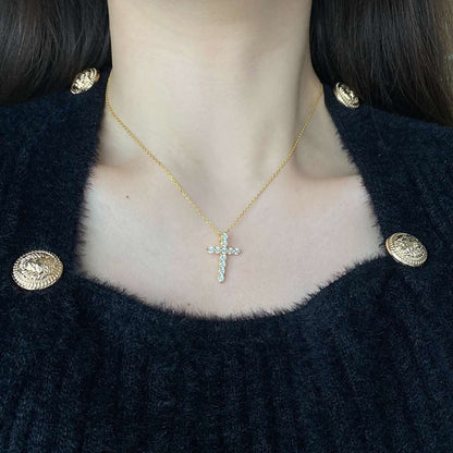 [Royal Jewelry]Unique Cross Shape Necklace