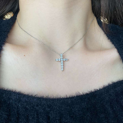 [Royal Jewelry]Unique Cross Shape Necklace