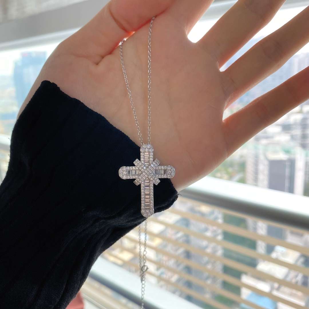 [Royal Jewelry]Gypsophila With Dimonds Necklace