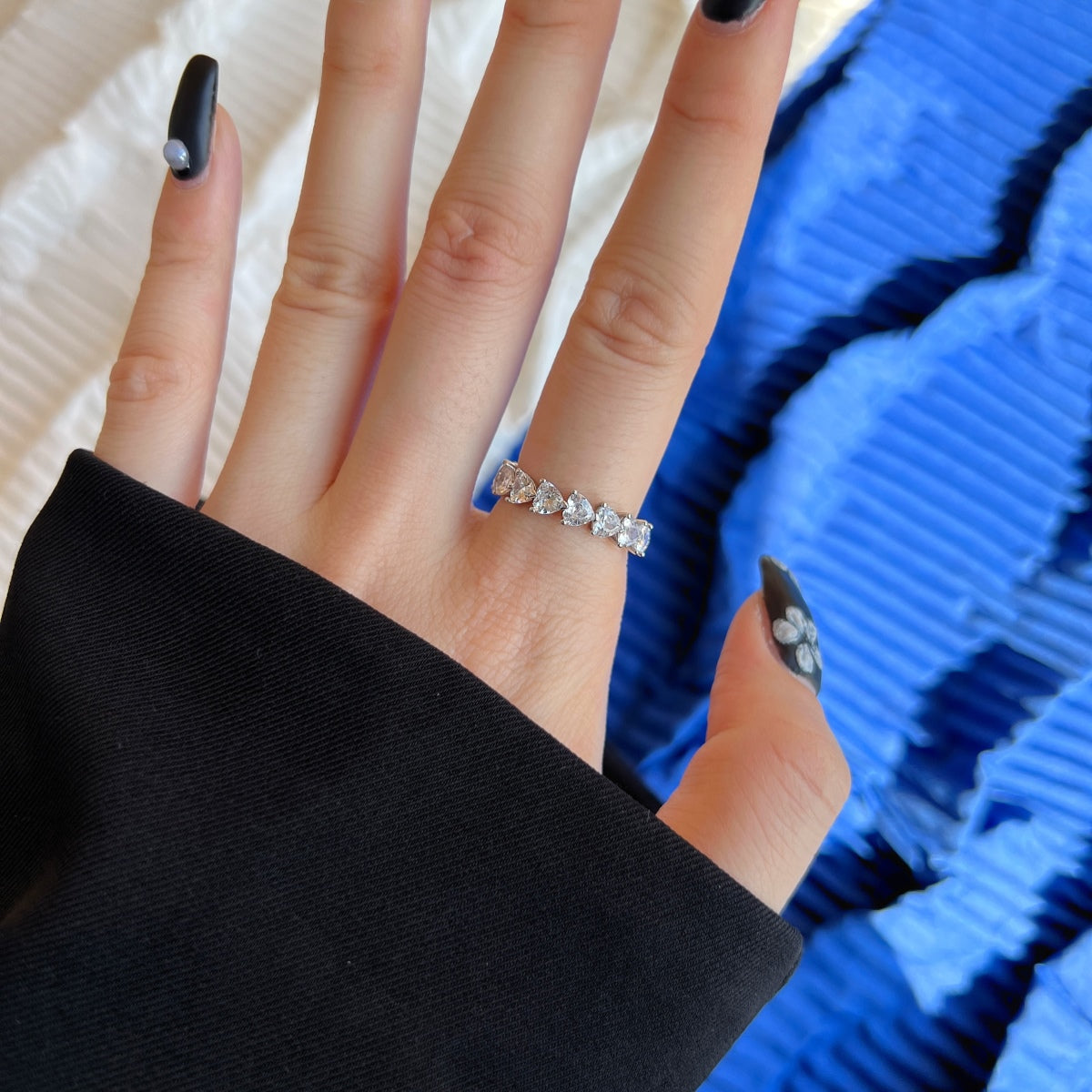 [Royal Jewelry]0.25 Carat Radiant Romance Heart Cut Lover Ring