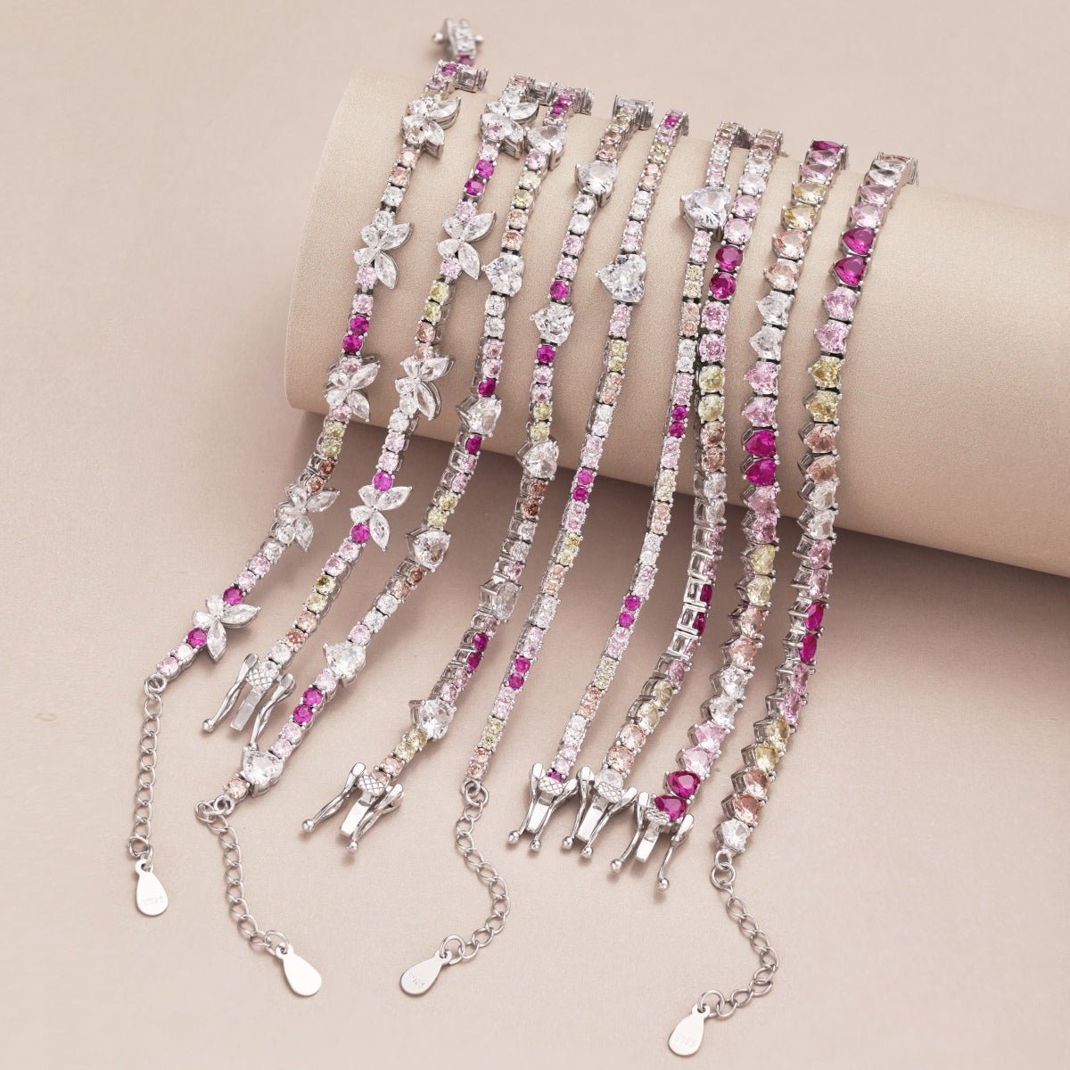 [Royal Jewelry]Delicate Colorful Emerald Cut Party Bracelet