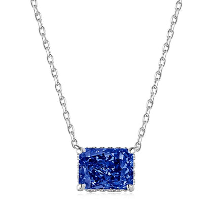 [Royal Jewelry]Luxurious Square Shape Colorful Necalack